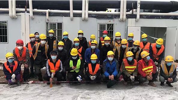 雷神山醫院建設工人