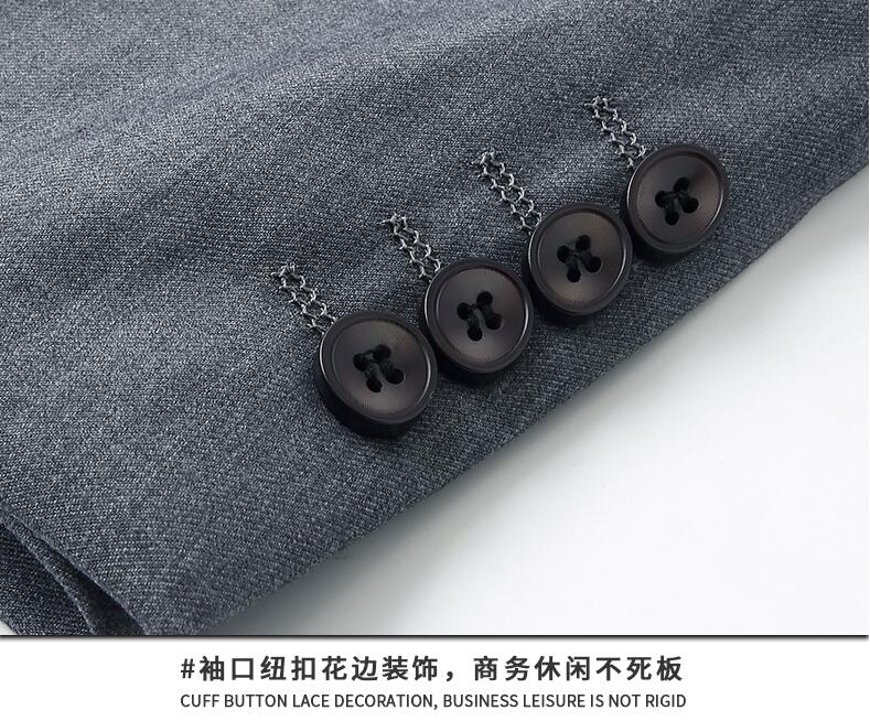 女士灰色工服定做袖扣細(xì)節(jié)圖