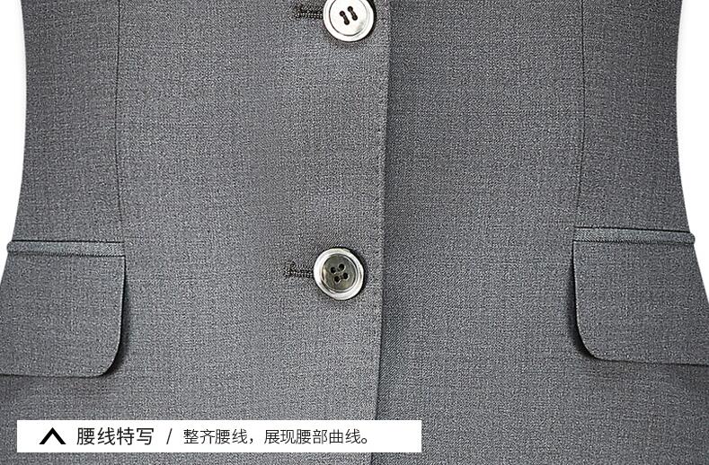 女士兩粒扣工服定制紐扣細節(jié)圖