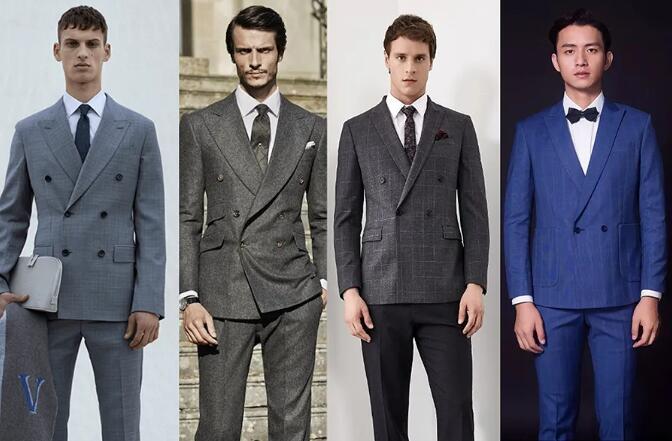 雙排扣西裝定制版型分類