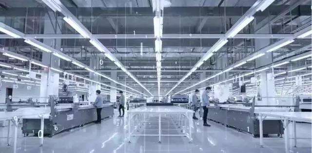 整潔的工服生產車間