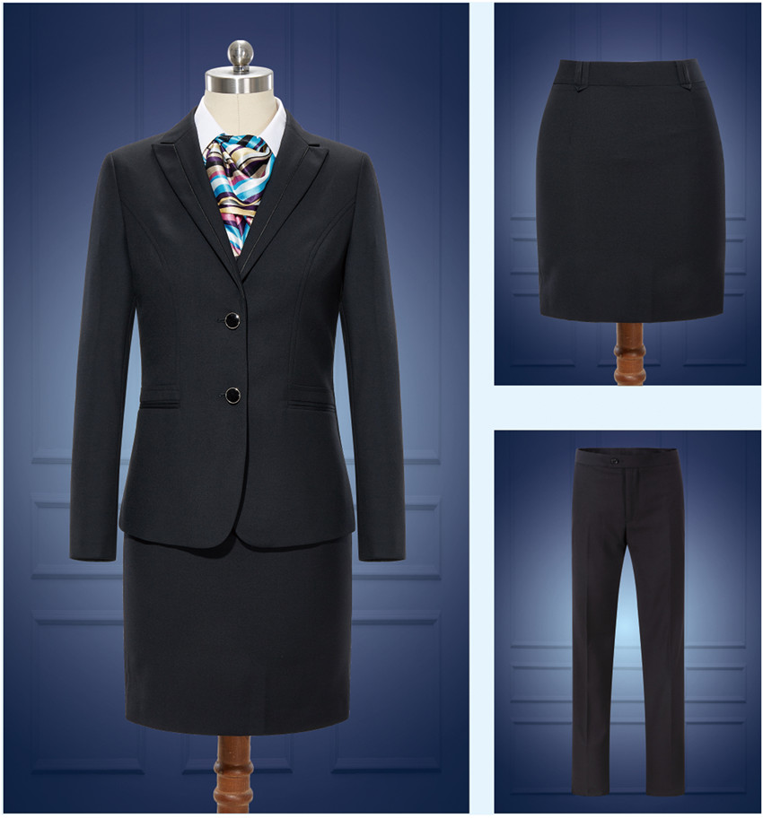 兩?？酆谏柯殬I(yè)裝套裙定制款式圖