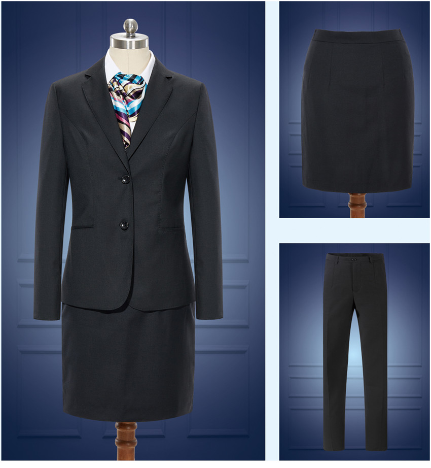 銀行職業(yè)裝套裝定做款式圖